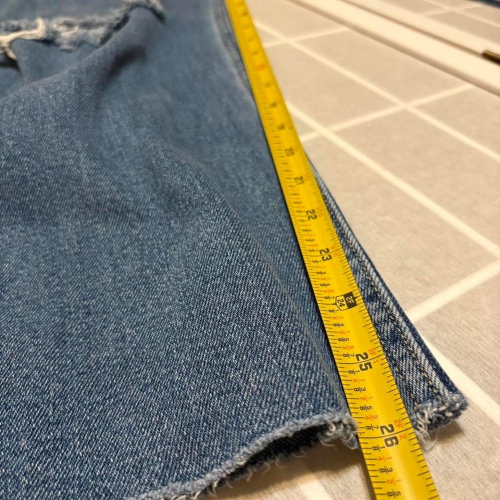 Women's Hollister Y2K Blue and white ombre distressed jeans size 11R - Picture 7 of 8